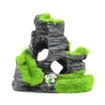 thumbnail image 3 of Artificial Moss Rock Cave Fish Tank Aquarium Decoration Random, 3 of 8