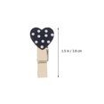 thumbnail image 4 of 24pcs Mixed Mini Heart Love Wooden Clothespin Set Craft Clips Great for Scrapbooking Gift Party Decoration Tree Embellishment with Ropes, 4 of 9