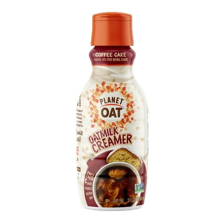 Planet Oat, Oatmilk Liquid Coffee Creamer, Coffee Cake Flavor, 32 oz Refrigerated, Plastic Bottle