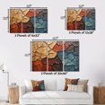 thumbnail image 4 of Designart Tree Redwood framed wall art decor, Tree Redwood framed wall Art, Blue Beige Abstract Redwood Tree composition , Extra large Traditional Gold framed wall art, 32x16 inches Gold Frame, 4 of 5