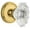 Lifetime Brass, variant on Grandeur Geobia_Psg_238 Georgetown Solid Brass Rose Passage Door Knob Set - Nickel