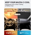 thumbnail image 3 of Protector solar para parabrisas Proadsy 2025 mejorado para Mazda 3 2014-2018, 3 of 9