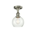 thumbnail image 3 of Innovations Lighting  Athens - 1 Light 6" Semi-Flush Mount Seedy/Brushed Satin Nickel, 3 of 5