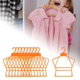 thumbnail image 5 of 10 Pieces Children Coat Hangers Clothes Drying Rack Infants Space Saving Garment Orange, 5 of 5