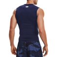 thumbnail image 3 of Under Armour Men's HeatGear Compression Shirt (Midnight Navy/White, XS), 3 of 3