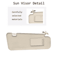 thumbnail image 3 of Right Passenger Side Sun Visor For Toyota Highlander 2008-2013 With Mirror, Replacement OEM 74320-48500-E0-Right-beige, 3 of 6