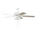 thumbnail image 5 of P101W5-52WWOK Craftmade Lighting Pro Plus 101 Series - 52 Inch 5 Blade Ceiling Fan with Bowl Light Kit, 5 of 15
