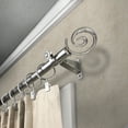 thumbnail image 2 of Traute 13/16" Bay Window curtain rod 20"-36", 38"-72" - Satin Nickel,(ABay-27-5), 2 of 5