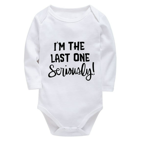 I'm The Last One Seriously Bring Baby Home Outfit Newborn for Girls Long Sleeve Girl Baby Clothes Newborn White 3month-6mont