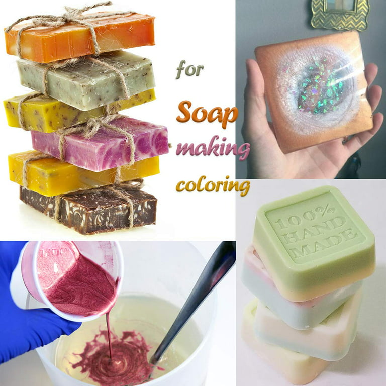 Sofullue DIY Handmade Pearlescent Mica Powder Epoxy Resin Dye Pearl Resin  Glue Pigments Material Crystal Mold Soap Making 