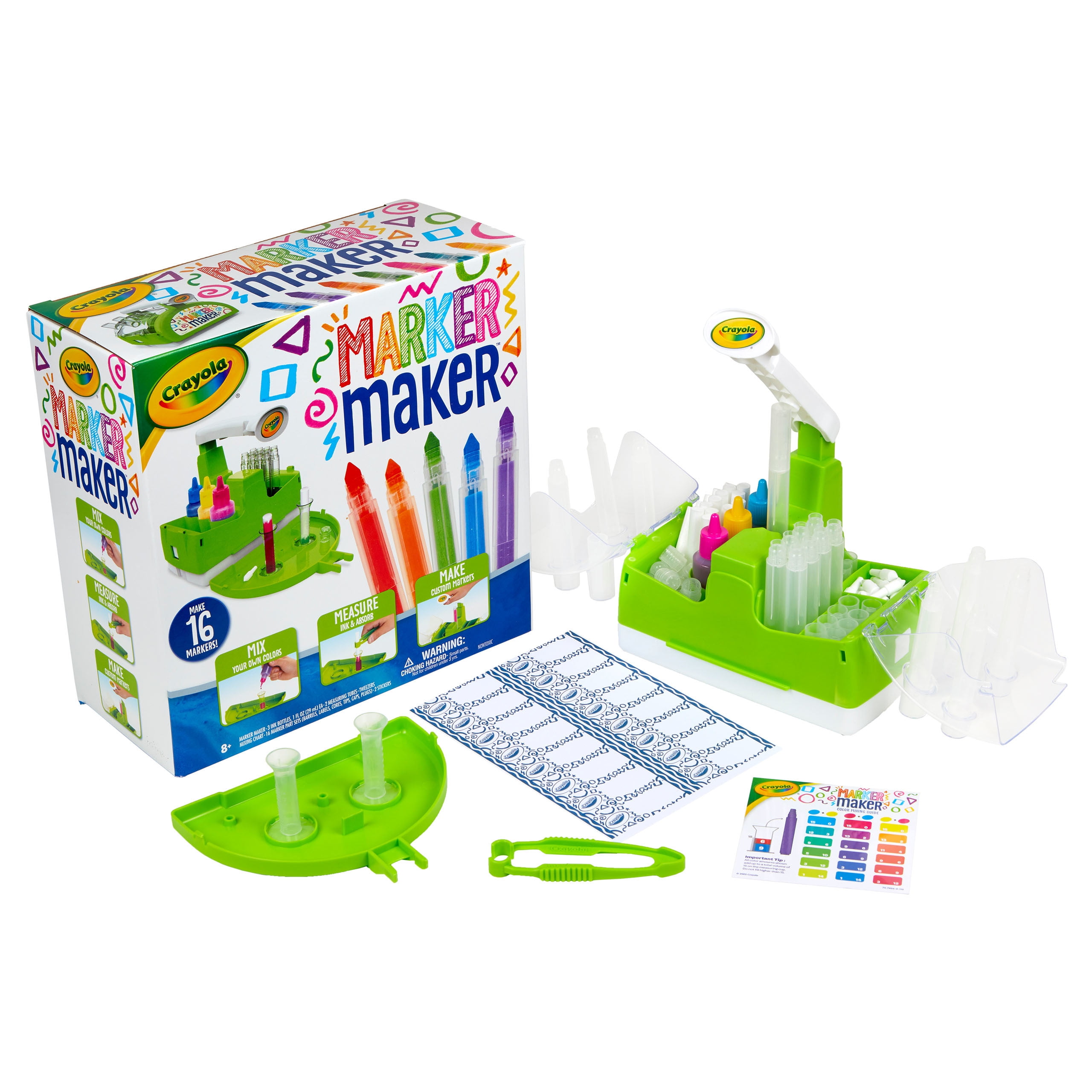 Hoopvol Verzending Ineenstorting Crayola DIY Marker Maker Washable Markers Set 25 Pieces, Child Ages 8+ -  Walmart.com