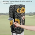 thumbnail image 5 of Yuyamidu Cute Highland Cow Golf Bag Rain Cover for Men Women Black Leopard Print Golfer Golf Club Bag Accessories Waterproof Rain and Dust Covers Fit for Cart and Stand Bags, 5 of 8
