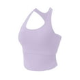 thumbnail image 4 of Pntutb Tank Tops for Women Clearance Women's Fashion Temperament Sleeveless Round Neck Color Vestpullover Tops Rolback, 4 of 4
