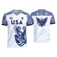 thumbnail image 2 of BAKREP Men's Mexico Soccer Fan Jersey T-Shirt, Aztec Eagle Graphic Print Short Sleeve Tee for Fans Sports, 2 of 3