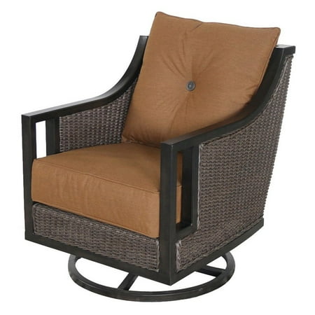 Sahara Wicker - Royal Garden Pendant Wicker Outdoor Swivel Lounge Chair - Set of 2 - Sahara