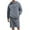 Gray, variant on Lounge Sets Men Fleece Long Sleeve Hoodie Solid Drawstring Short Pants Soft Business Tracksuits