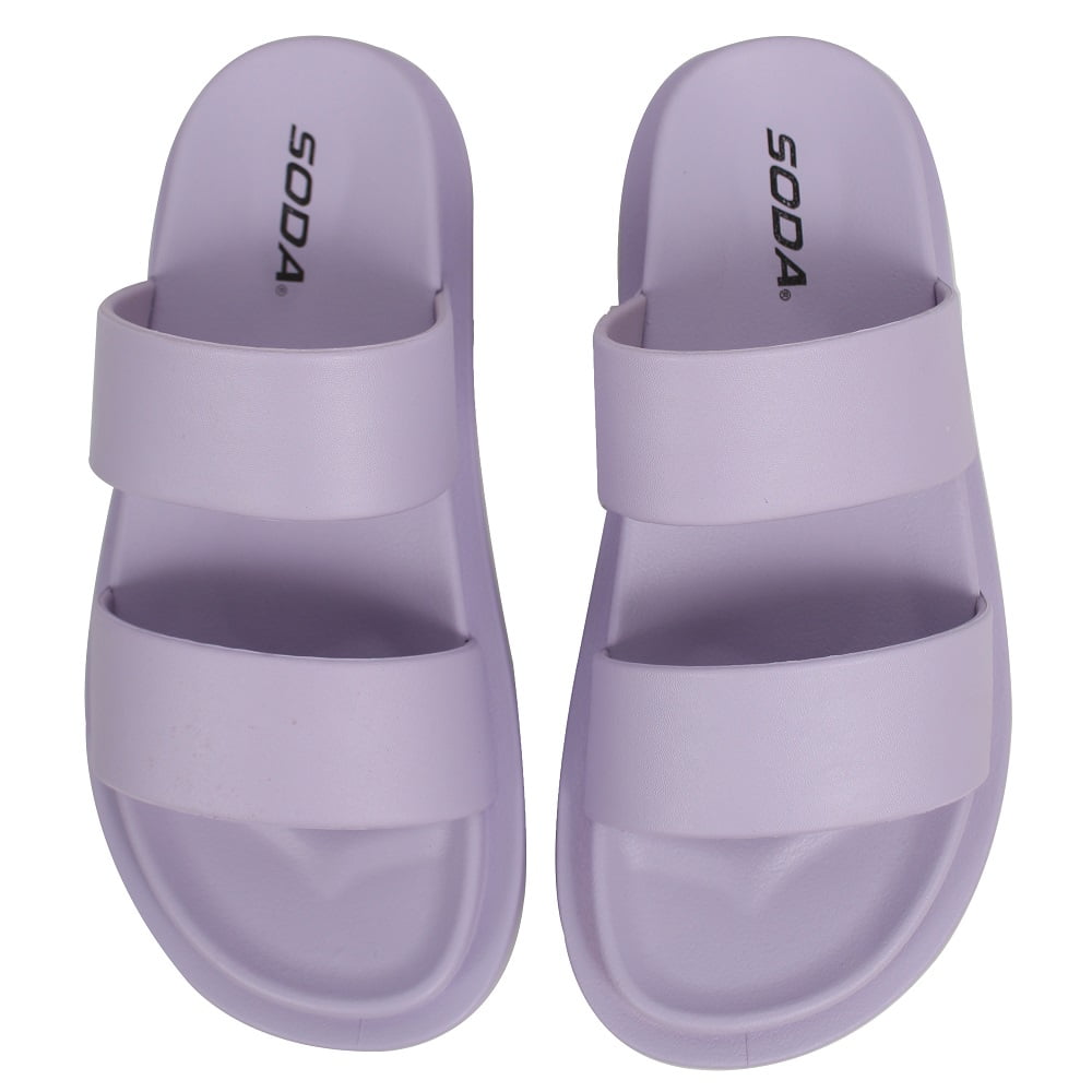 Comfort Sandals Ribbon Bow Top EVA Flat Slides