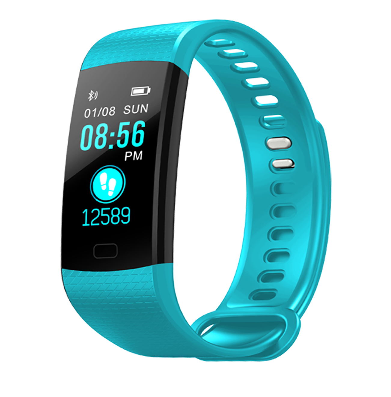 Fitness Tracker HR,fitness tracker with blood pressure monitor, Smart Fitness Band with Step Counter, Calorie Counter, Pedometer device(TURQUOISE) - image 1 of 8
