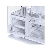 Phanteks Evolv X2, Mid-Tower Gaming Chassis, Vertical Cooling System, See-through Tempered Glass Chassis, Brushed Aluminum interior panel with Integrated D-RGB Lighting, Silver White
