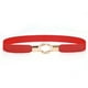 thumbnail image 1 of Cinturón de vestir Elástico Universal Correas de cuero estrechas con hebillas Puffer Coat Cinch Día de San Valentín Regalos Cinturones para mujeres Vestidos Rojo Inevent AP008782-01, 1 of 6