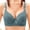 Green, variant on Women Floral Lace V Neck Underwire Push Up Bra Front Bow Adjustable Wide Straps Soft Nylon Spandex High Elastic Support Lingerie for Daily Party Pink 2XL