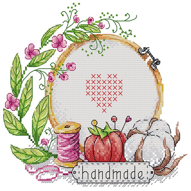 Hilo de bordar Eco-algodón parcial 14CT Kit de punto de cruz impreso Craft (J612) Hugtrwg Para estrenar