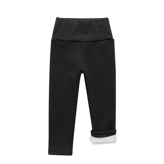 Girls Fleece Lined Leggings Kids Warm Legging Winter Thick Full Length Thermal Pants 2-9 Years