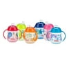 4X Nuby 1-Pack Designer Series No-Spill Clik-It Grip n' Sip Soft Flex Spout Cup, 9 Ounce - Colors May Vary