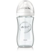 philips avent natural glass baby bottle, 8 ounce (pack of 1)