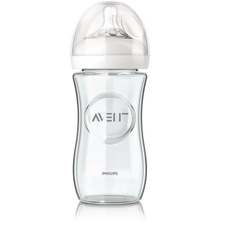 philips avent natural glass baby bottle, 8 ounce (pack of 1)