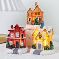 thumbnail image 3 of ER Decoraciones navideñas con luz LED, casa en el árbol, mesa para el hogar, adornos de regalo de Navidad 2023, G oso de fresa Electrónica, 3 of 5
