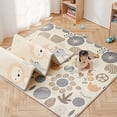 thumbnail image 6 of Pkinoicy 59"x59" x0.4"Thick Waterproof Play Mat, Foldable & Reversable Large Play Mat,  Baby Activity Tummy Time Mat, 6 of 8