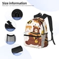 thumbnail image 4 of Goofa Cute Bee Honey Jar Hive Bear Print Casual Backpack for Women Men,Waterproof High School Bookbag,Lightweight Travel Daypack,Classic College Backpack,Laptob Backpack, 4 of 6