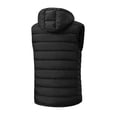 thumbnail image 5 of Turilly Plus Size Men's Puffer Vest Hooded Sleeveless Zip Up Quilted Warm Outerwear for Fall Winter Outdoor, 5 of 6