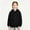 Black, variant on Girls Classic Long Sleeve Zip Up Hoodie, Kids Lightweight Hooded Jacket, Size 4-18