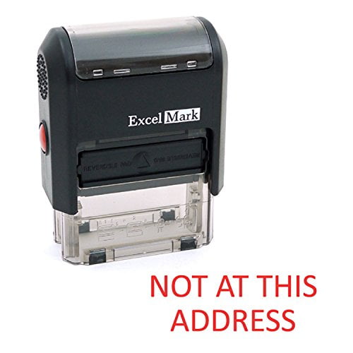 REPRINTED Office Self Inking Rubber Stamp Red Ink E-5387 