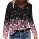 thumbnail image 1 of Camisas Para Mujer Camisetas de Gran Tamaño Manga Larga Moda Casual Cuello en V Cómodo Impreso Top Camiseta Blusa Odeerbi ODB135477, 1 of 4