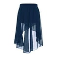 thumbnail image 2 of Girls Chiffon Ballet Dance Wrap Skirt for Ballroom Latin Salsa Tango Performance Practice Skirts, 2 of 7