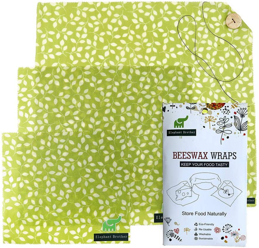 Beeswax Wraps,  3 Reusable  Food Wraps An Environmentally Friendly Alternative 