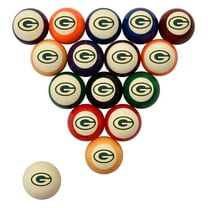 Imperial Cream Green Bay Packers Retro Billiard Ball Set