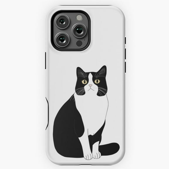 Tuxedo Cat Black And White Cat Phone Case for iPhone 16 15 14 13 12 11 Pro Max M5909549