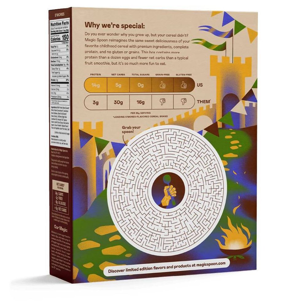 (Pack of 8) Magic Spoon Protein Cereal S'mores 7 Oz
