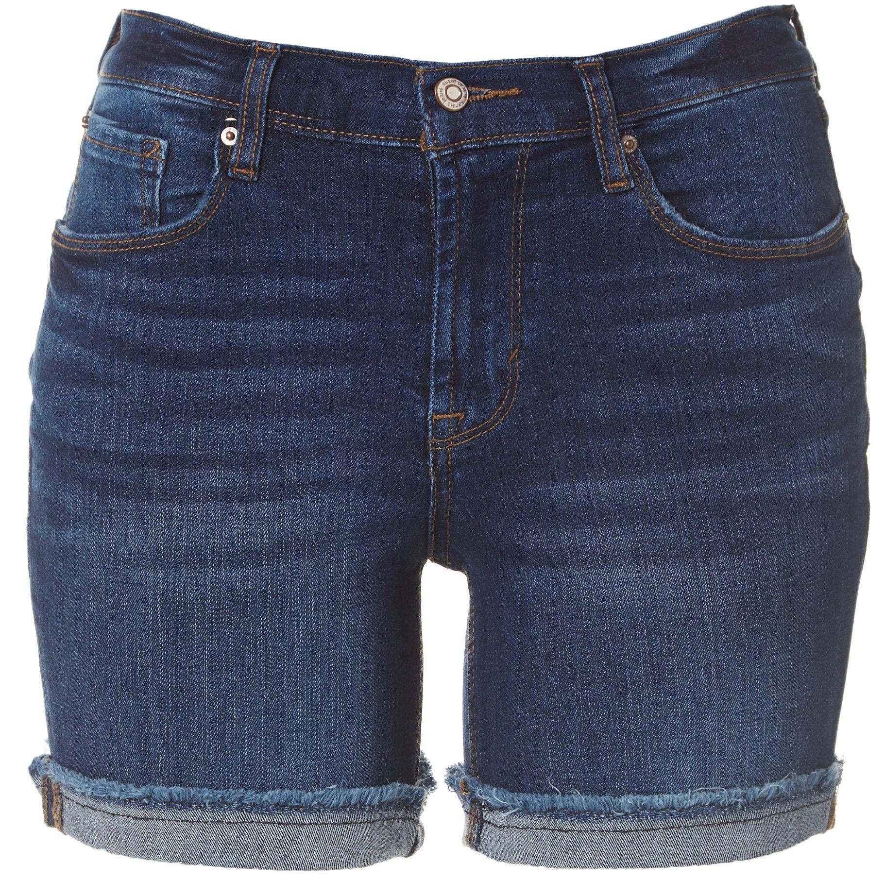 , Medium Wash Blue 8/10 HUE The Original Jeans Shorts Medium Stretch