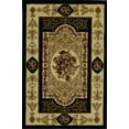 thumbnail image 3 of Rugs America Vista 1365-BLK F. Aubusson Black European Traditional Black Area Rug, 7'10"x10'10", 3 of 3
