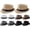 Classic Colors, variant on 10 count Fedora Hats for Men Women with Brim Unisex Hat Gangster Cap 1920s Party Accessory