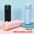 thumbnail image 4 of Pluokvzr Stainless Steel Travel Cup with Leak-Proof Lid Insulated Vacuum Travel Coffee Mug Pop-up Travel Coffee Cup, 4 of 11