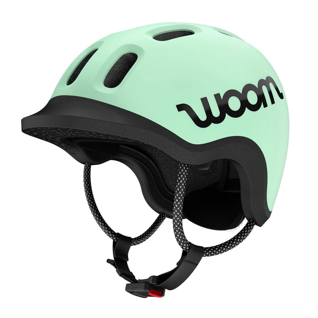 Casco infantil woom Ready ajustable reflectante menta XS