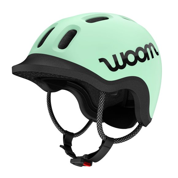 Casco infantil woom Ready ajustable reflectante menta XS