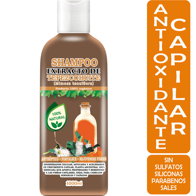 Shampoo VivoNatural con Extracto de Tepezcohuite de 1 litro