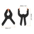 thumbnail image 2 of Uxcell 30Pcs Plastic Spring Clamps Heavy Clip 2.5" Professional Small Muslin Clamp for Backdrop, Wood Working, Craft, 2 of 6